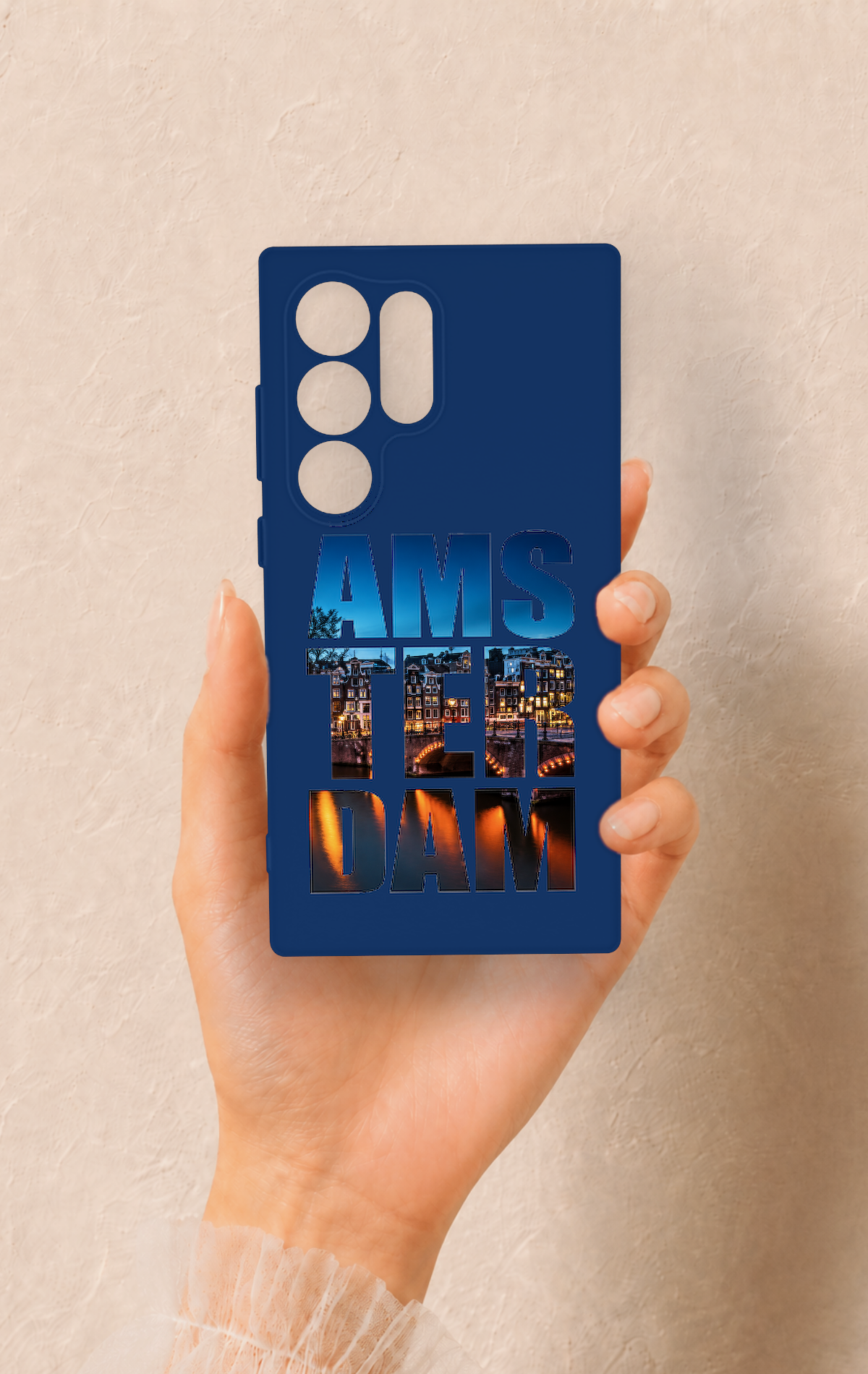 Samsung S24 Ultra Uyumlu Amsterdam Desenli Silikon Kılıf