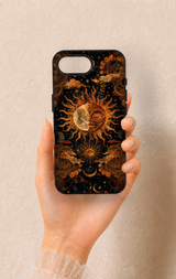 iPhone 16E Uyumlu Mistik Güneş Desenli Silikon Kılıf