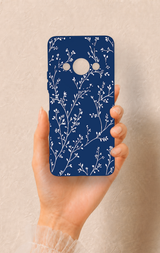 Redmi A3 Uyumlu İnce Yaprak Dalı Desenli Silikon Kılıf