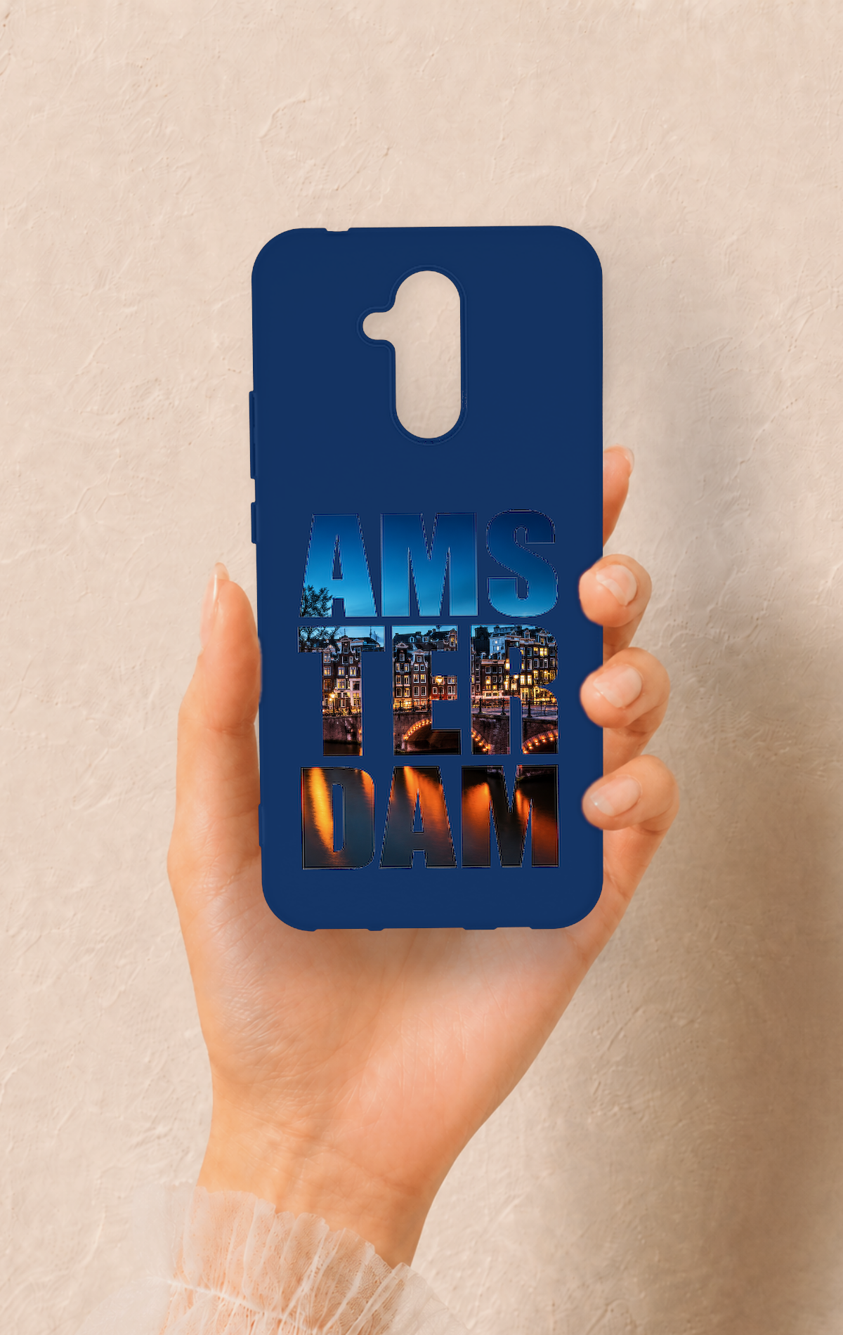 Huawei Mate 20 Lite Uyumlu Amsterdam Desenli Silikon Kılıf