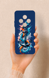 Redmi 14C Uyumlu Anchor Desenli Silikon Kılıf