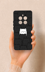 Realme 12 Pro Uyumlu Many Cats Desenli Silikon Kılıf