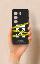 Tecno Camon 40 4G Uyumlu Off White Desenli Silikon Kılıf
