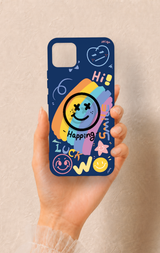 Realme C11 2021 Uyumlu Happing Smile Desenli Silikon Kılıf