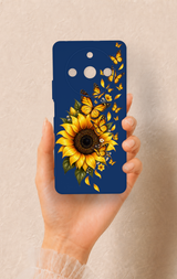 Realme 11 Pro Uyumlu Ayçiçeği Desenli Silikon Kılıf