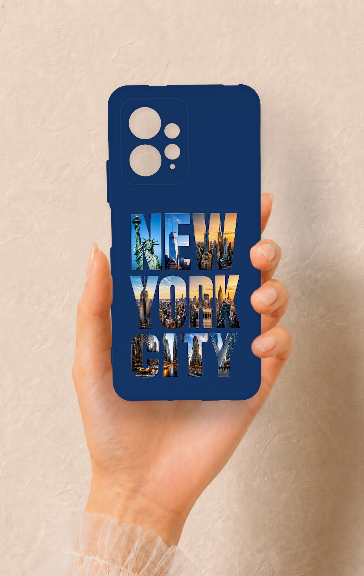 Redmi Note 12 4G Uyumlu New York City Desenli Silikon Kılıf