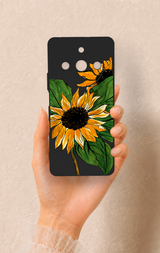 Realme 11 Pro Uyumlu Ay Çiçeği Desenli Silikon Kılıf