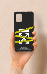 Samsung-A71 Uyumlu Off White Desenli Silikon Kılıf