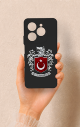 Tecno Spark 20 Pro Uyumlu Türk Arma Desenli Silikon Kılıf