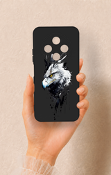 Tecno Spark 30C Uyumlu Bald Eagle Desenli Silikon Kılıf