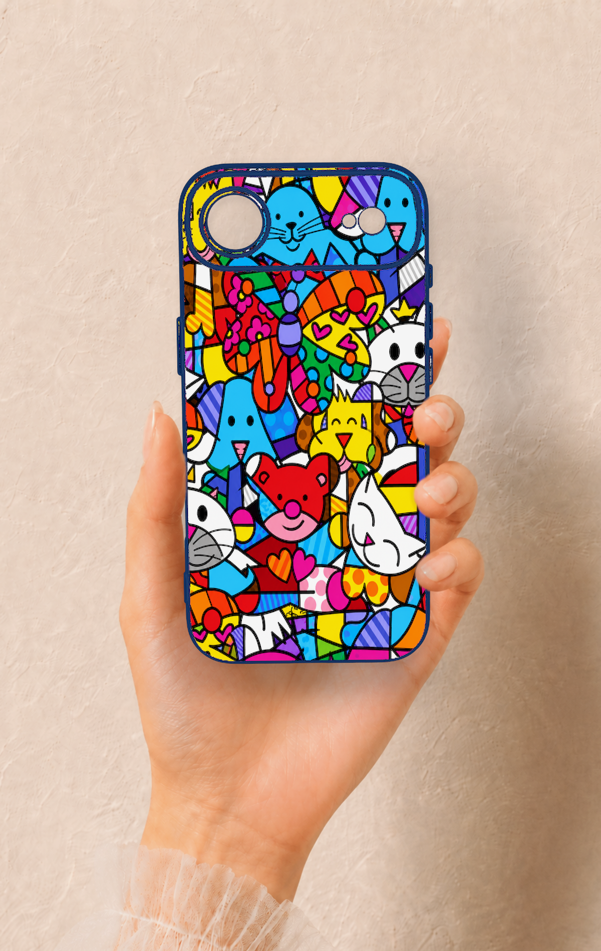 iPhone 17 Air Uyumlu Britto Garden Desenli Silikon Kılıf
