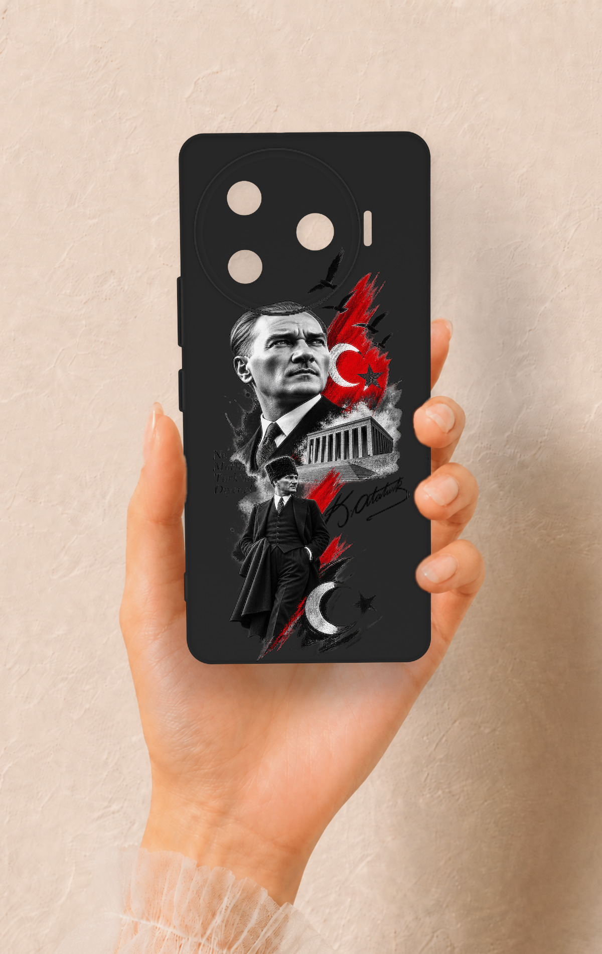 Tecno Camon 30 Pro 5G Uyumlu Atatürk Anıtkabir Desenli Silikon Kılıf