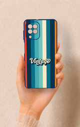 Samsung A22 Uyumlu Vintage Desenli Silikon Kılıf