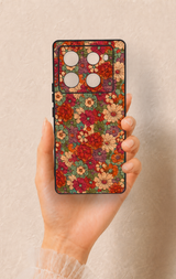 İnfinix Note 40 Pro Uyumlu Pastel Çiçek Bahçesi Desenli Silikon Kılıf