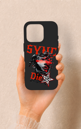 iPhone 16 Pro Uyumlu Sync Die Desenli Silikon Kılıf