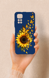Redmi Note 11S Uyumlu Ayçiçeği Desenli Silikon Kılıf