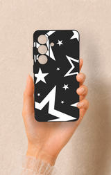 Samsung S26 Uyumlu Siyah Mega Star Desenli Silikon Kılıf