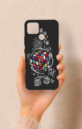 Realme C25 Uyumlu Rubik Küb Desenli Silikon Kılıf