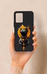 Vivo Y21S Uyumlu Mısırlı Kedi Tanrısı Desenli Silikon Kılıf