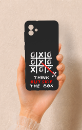 Samsung A04 Uyumlu Out Side The Box Desenli Silikon Kılıf