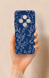 Redmi 14C Uyumlu İnce Yaprak Dalı Desenli Silikon Kılıf