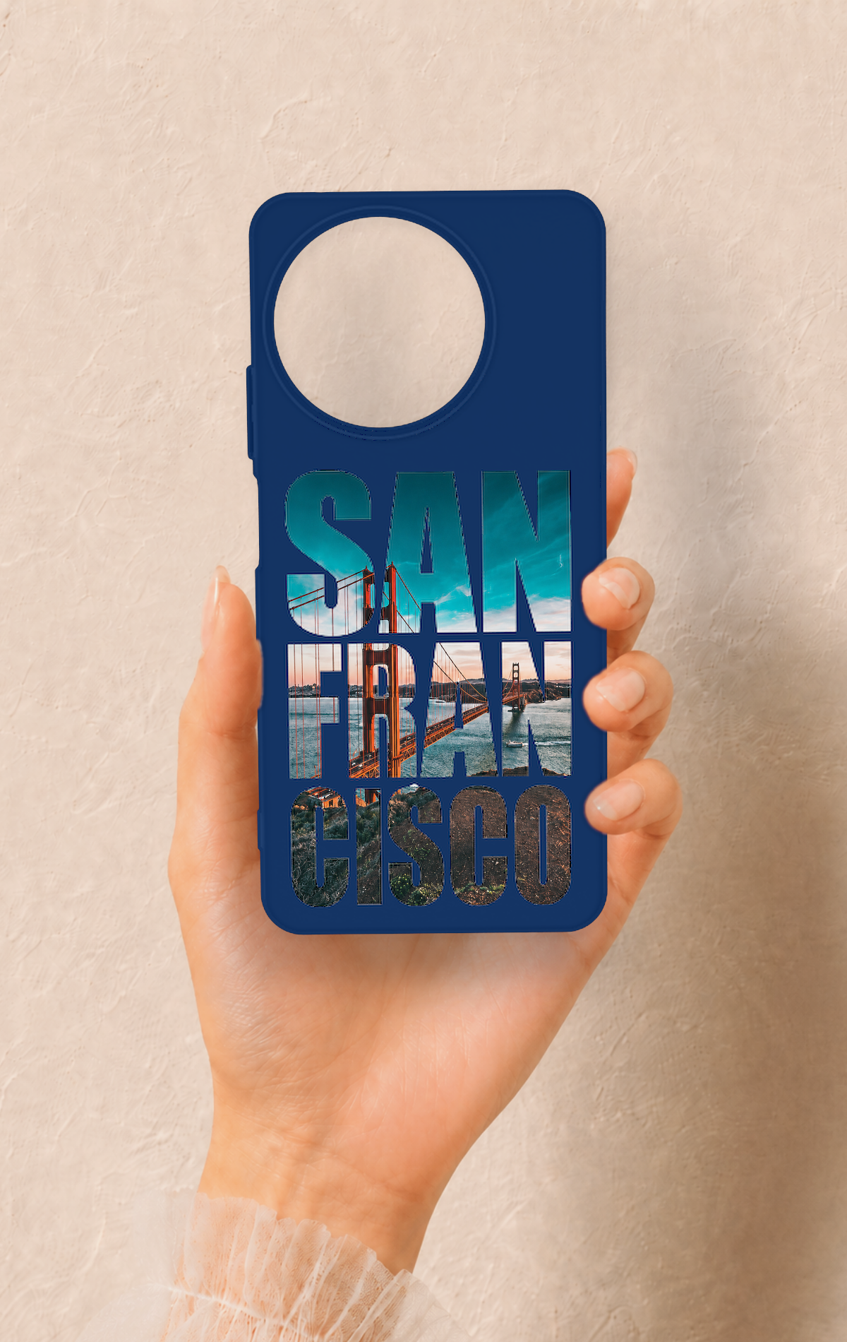 Realme 11 Uyumlu San Francisco Desenli Silikon Kılıf