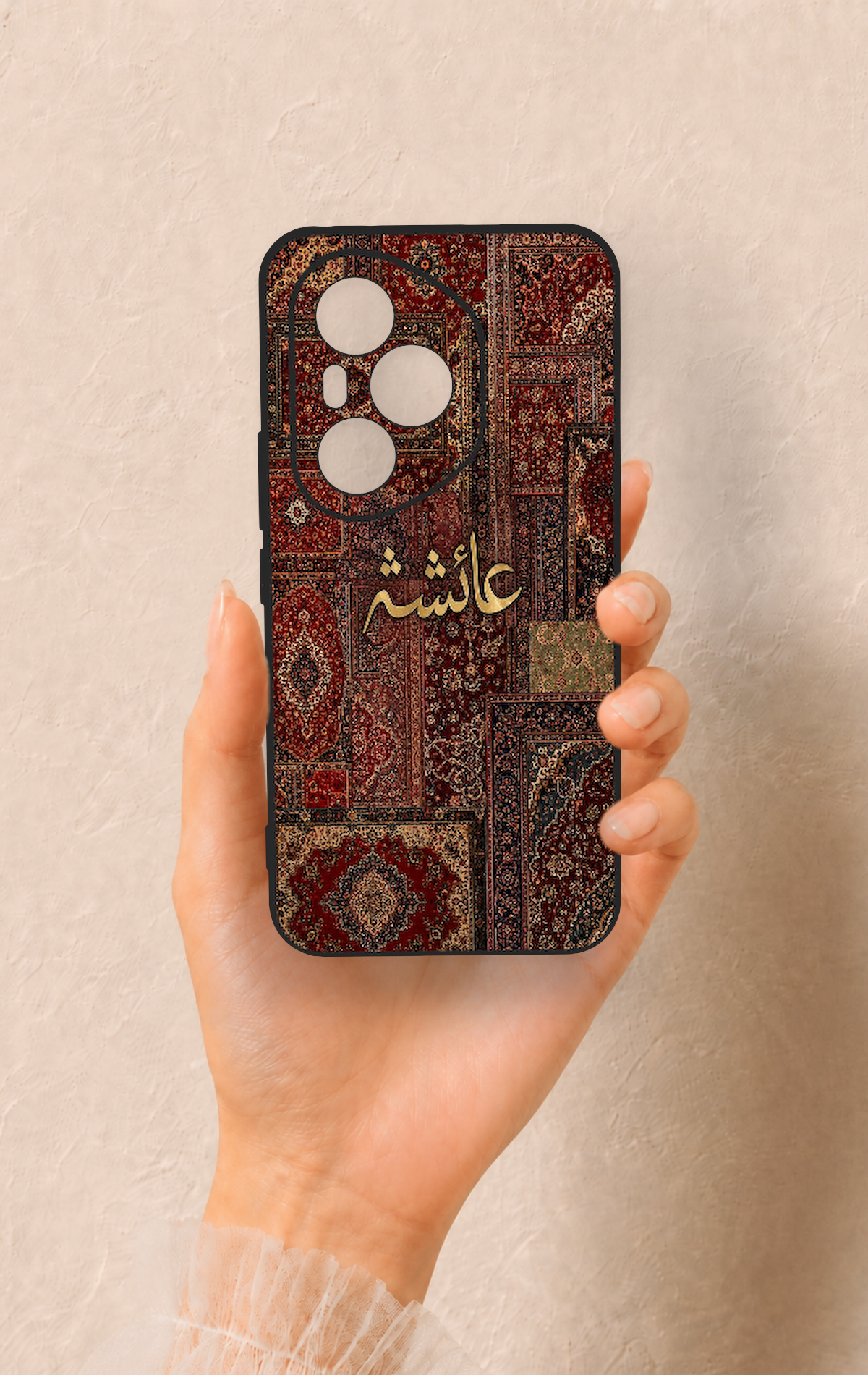 Honor 400 Pro Uyumlu Vintage Halı Desenli Silikon Kılıf