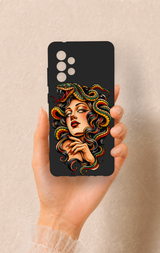 Samsung A52 Uyumlu Medusa Desenli Silikon Kılıf