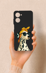 Realme 10 Uyumlu Cool Dalmaçyalı Desenli Silikon Kılıf