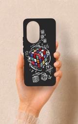 Honor 200 5G Uyumlu Rubik Küb Desenli Silikon Kılıf