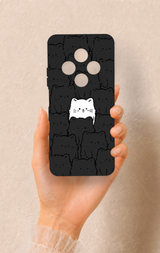 Redmi 14C Uyumlu Many Cats Desenli Silikon Kılıf