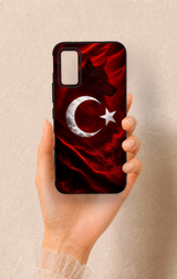 İnfinix Gt 30 Pro Uyumlu Kurt Türk Bayrağı Desenli Silikon Kılıf