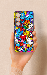 Realme C75 Uyumlu Britto Garden Desenli Silikon Kılıf