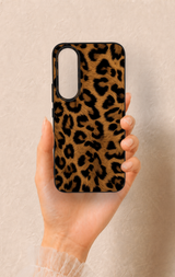 Vivo V70 FE 5G Uyumlu Koyu Leopar Deri Desenli Silikon Kılıf