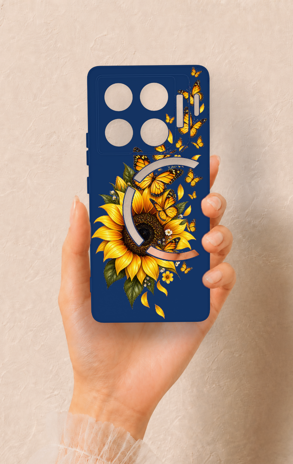 İnfinix Gt 20 Pro Uyumlu Ayçiçeği Desenli Silikon Kılıf