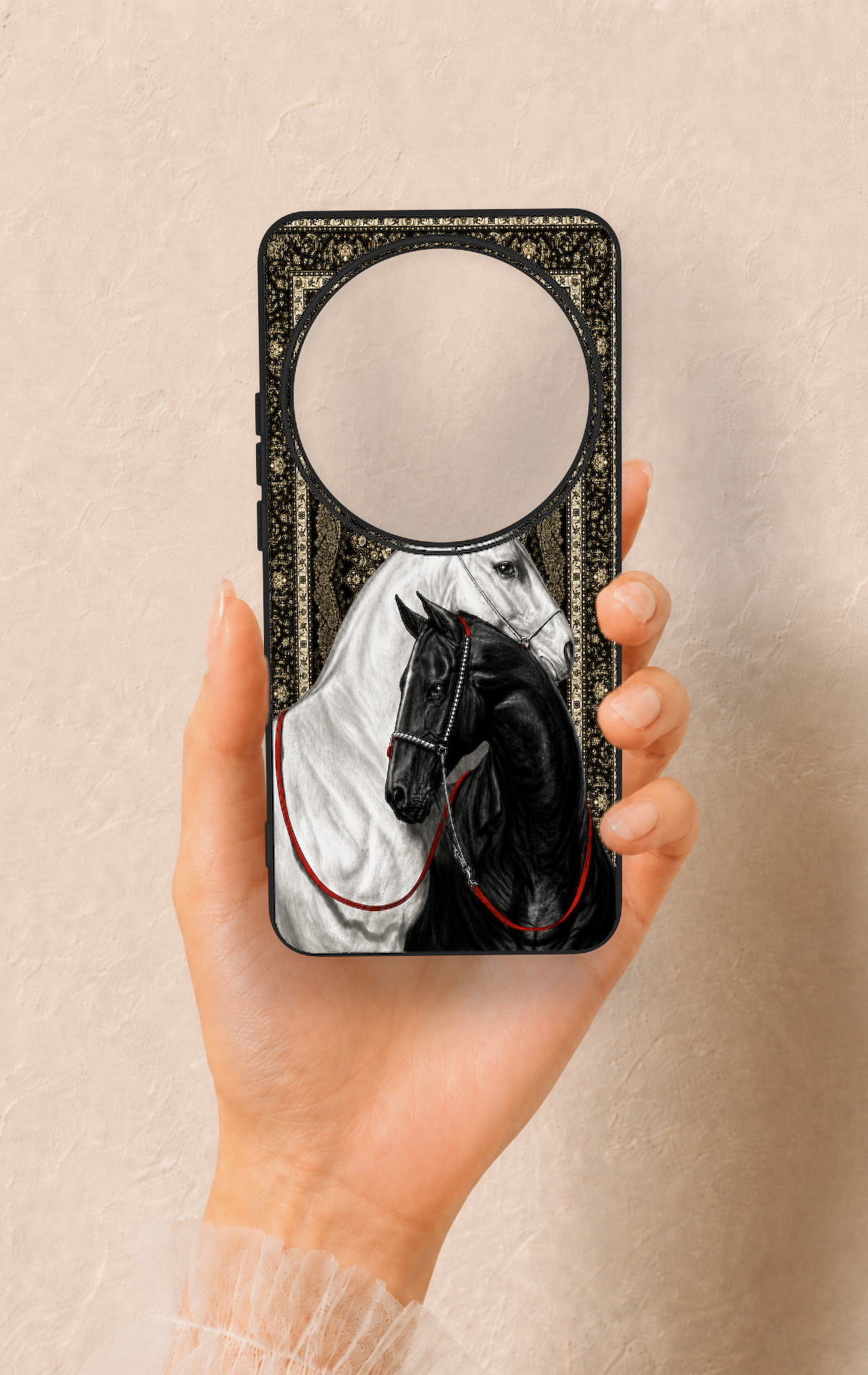 Xiaomi Mi 15 Ultra Uyumlu Asil Sevgili Atlar Desenli Silikon Kılıf