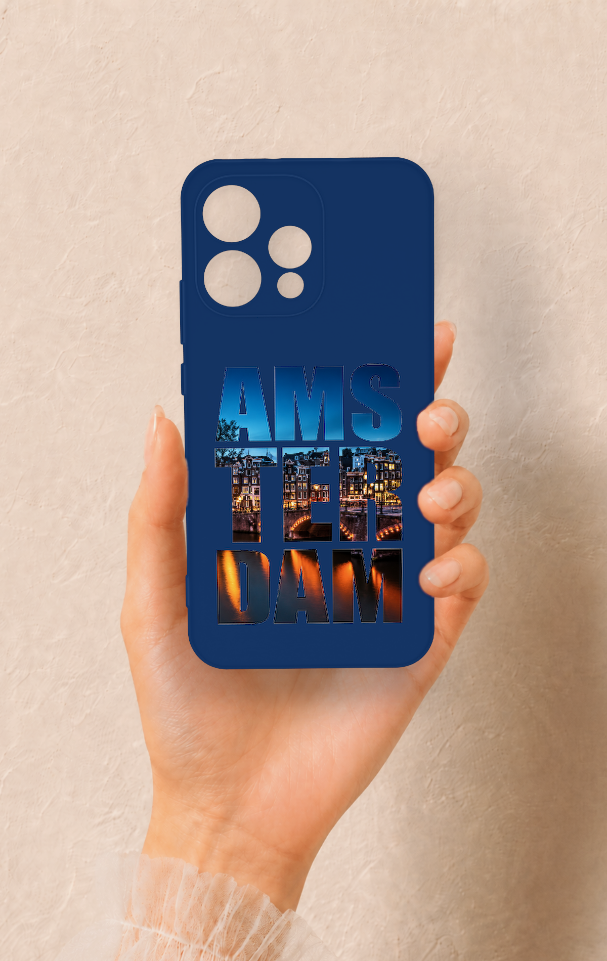 Oppo Reno 15 5G Uyumlu Amsterdam Desenli Silikon Kılıf