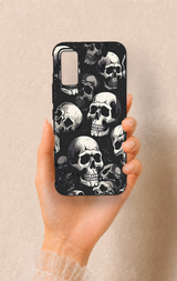 İnfinix Gt 30 Pro Uyumlu Kuru Kafa Desenli Silikon Kılıf
