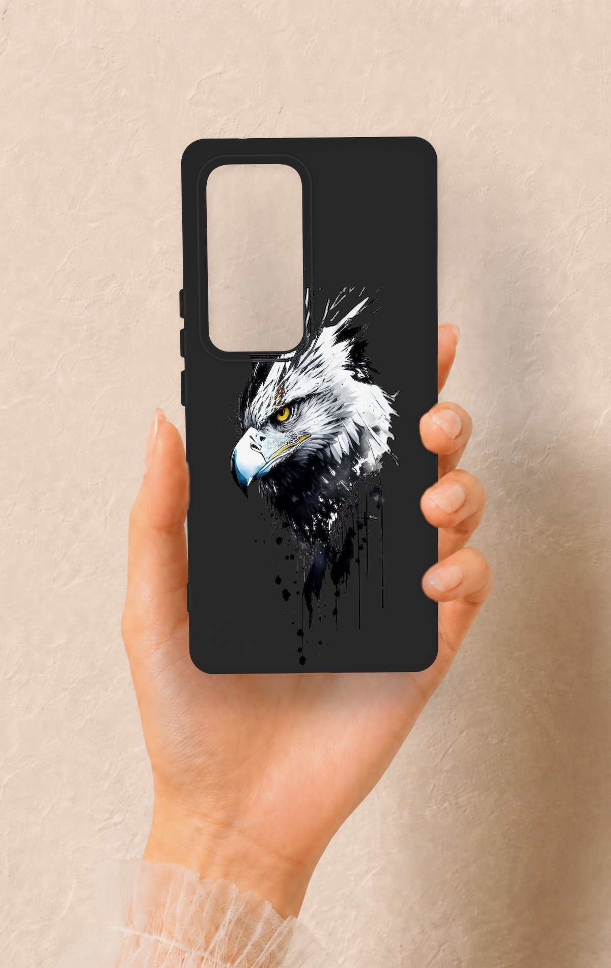 Vivo V30 Uyumlu Bald Eagle Desenli Silikon Kılıf