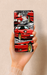 Tecno Camon 30 Pro 5G Uyumlu Kırmızı Supra Desenli Silikon Kılıf