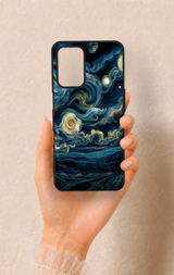 Oppo A54 Uyumlu Yıldızlı Gece Desenli Silikon Kılıf