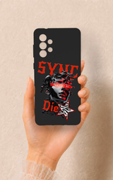 Samsung-A73 Uyumlu Sync Die Desenli Silikon Kılıf