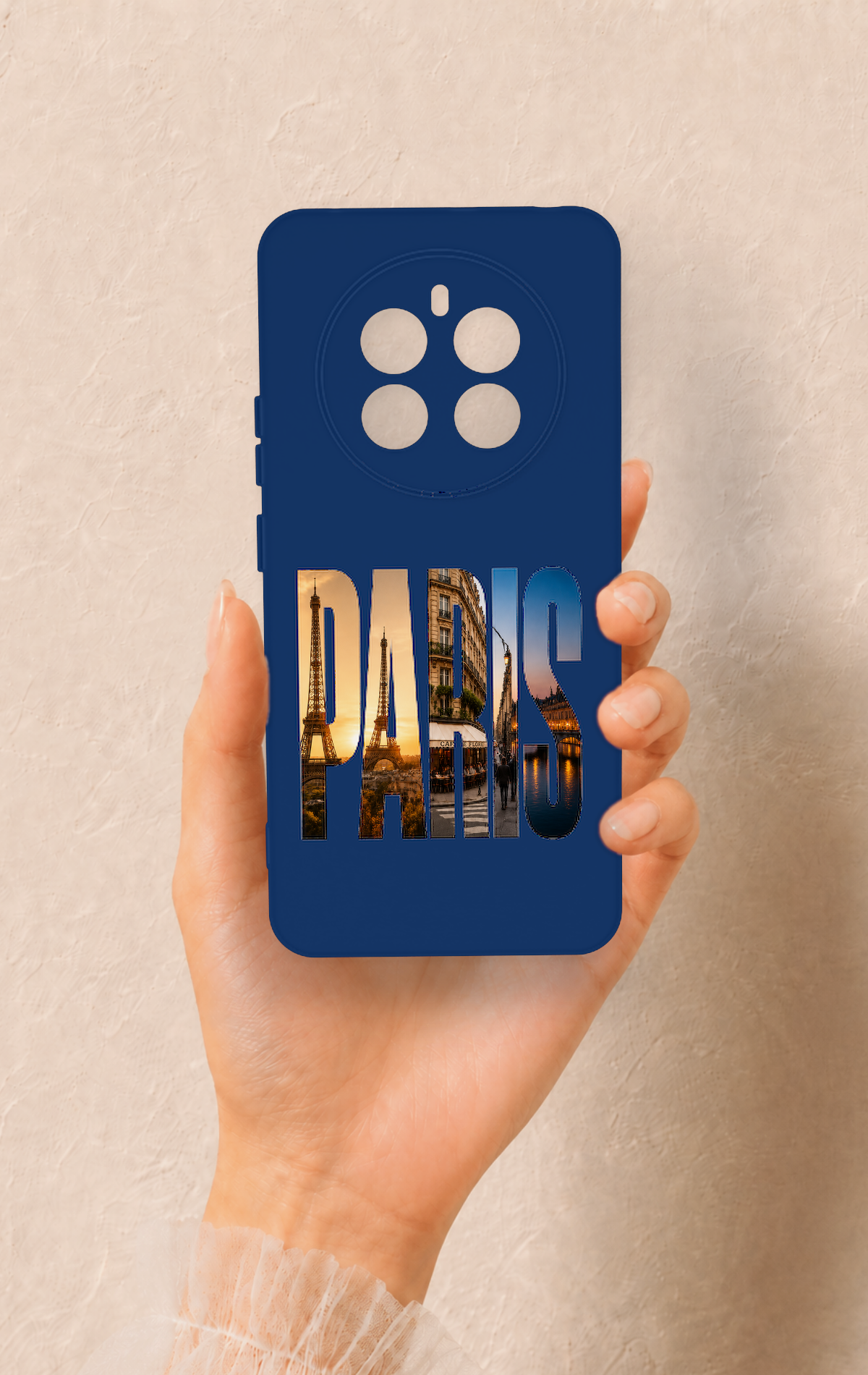 Realme 12 4G Uyumlu Paris Desenli Silikon Kılıf