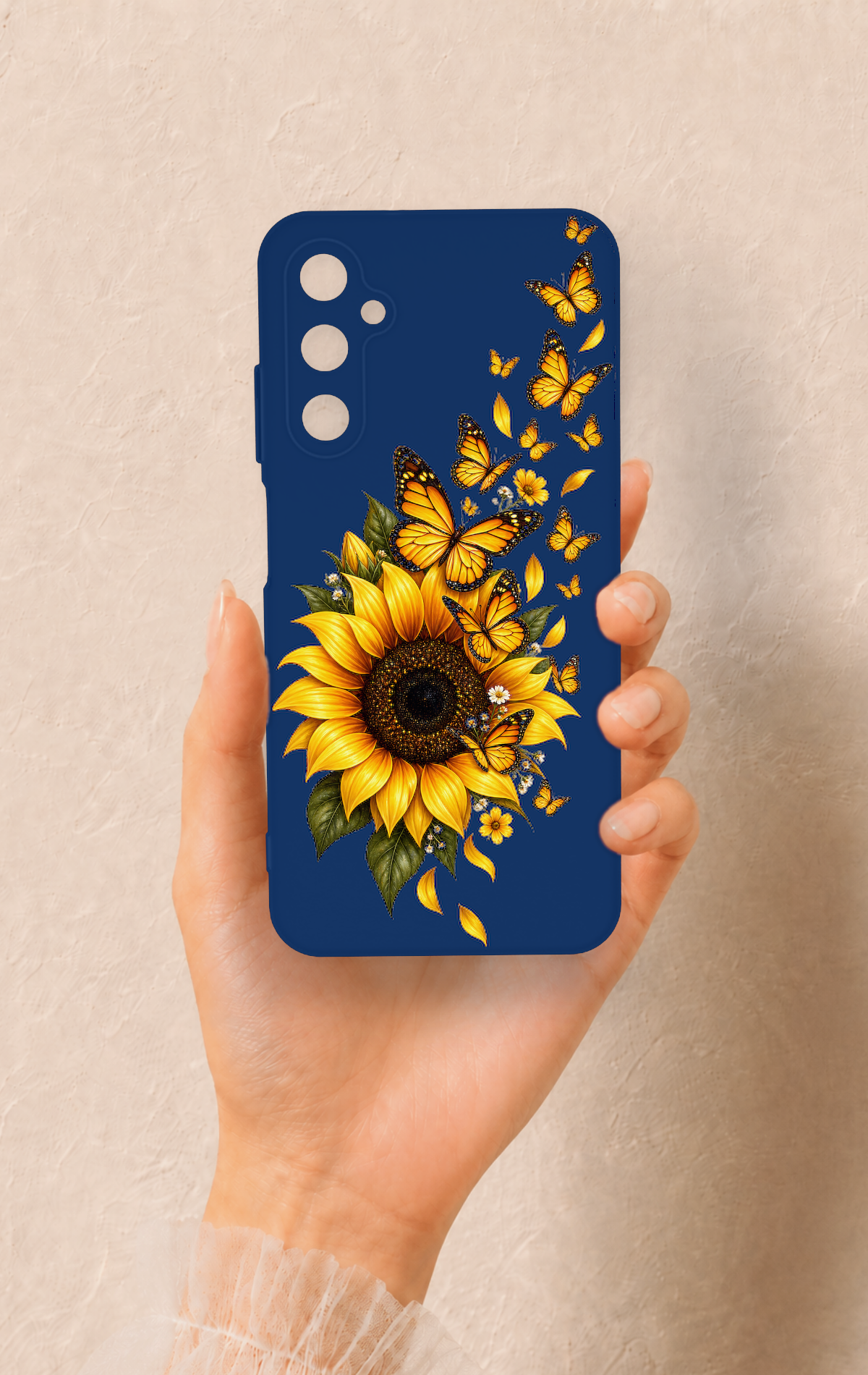 Samsung A05s Uyumlu Ayçiçeği Desenli Silikon Kılıf