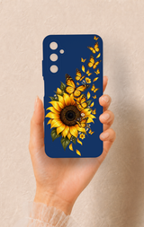 Samsung A05s Uyumlu Ayçiçeği Desenli Silikon Kılıf