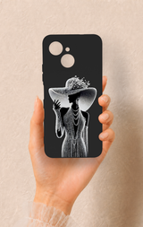 Tecno Spark 40C Uyumlu Lady Desenli Silikon Kılıf