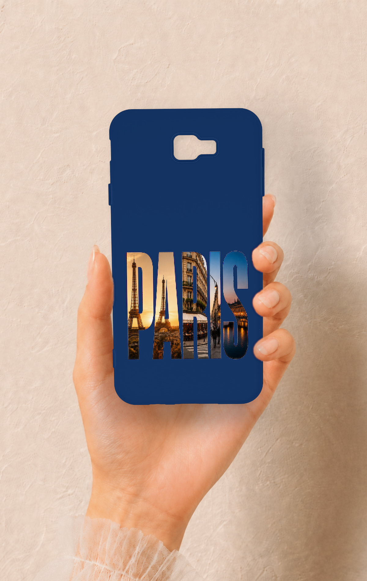 Samsung J7 Prime Uyumlu Paris Desenli Silikon Kılıf