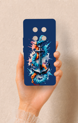Honor Magic 7 Lite 5G Uyumlu Anchor Desenli Silikon Kılıf