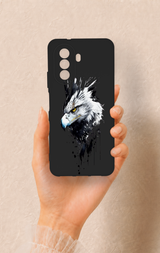 Huawei Nova Y70 Uyumlu Bald Eagle Desenli Silikon Kılıf