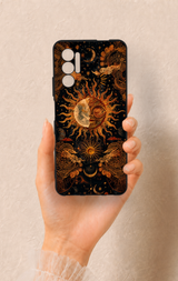 Tecno Pova 3 Uyumlu Mistik Güneş Desenli Silikon Kılıf
